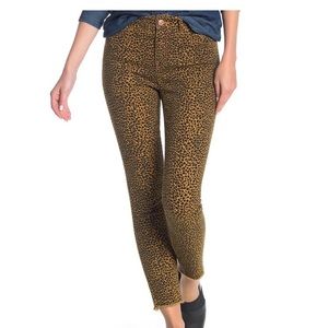 Current Elliott spotted leopard print skinny jeans